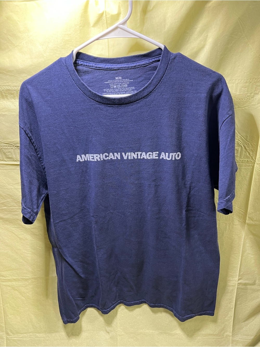 American Vintage Auto Men's Navy Graphic Tee